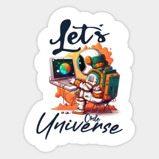 Coding Universe Sticker